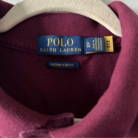 Polo by Ralph Lauren Maroon with Green Pony Size: XL - Picture 2 of 7